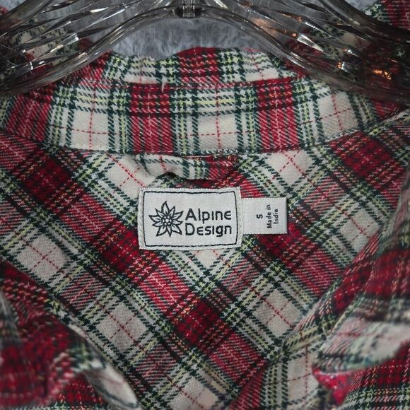 New Alpine Design Women's XTRA SMALL button up Flannel 00150 - Picture 3 of 6